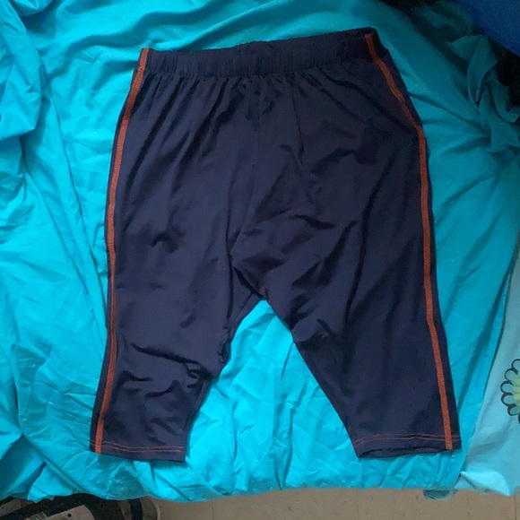 UNUSED BLUE KNEE LENGTH SWIMMING TIGHTS FOR WOMEN - Picture 2 of 2